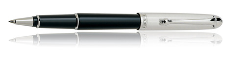 Ручка-роллер Aurora Ottantotto (Series 88), Silver & Black CT (AU-877)