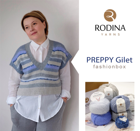 PREPPY Gilet Fashionbox by Rodina Yarns