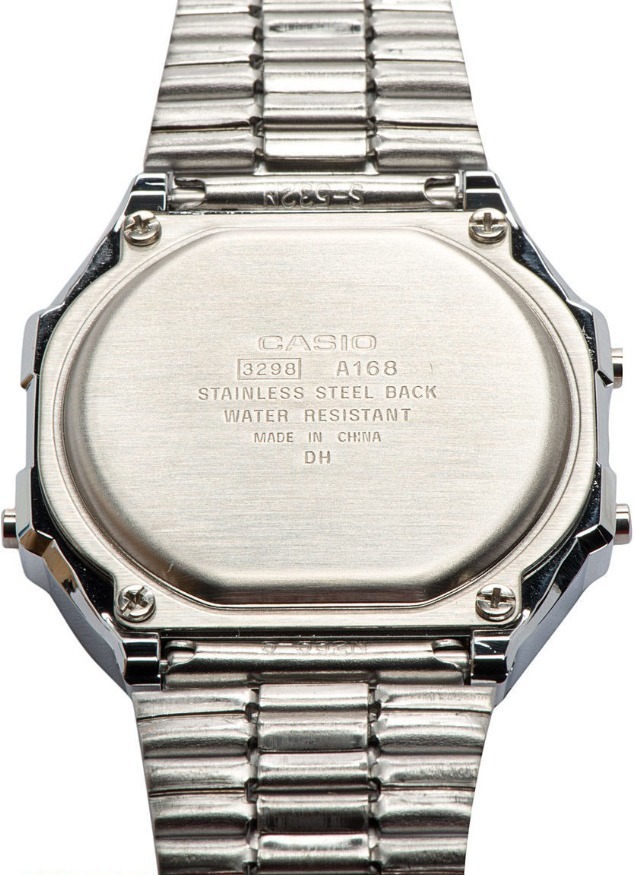 Casio a168 plata hotsell