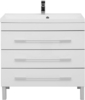 Aquanet 212872 Тумба с раковиной Aquanet Верона 90 белый (напольная 3 ящика) (212872)