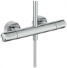 Ideal Standart A7705AA CERATHERM T100 Душевая система с телескопической штангой в комплекте с термостатическим смесителем для душа (скрытый монтаж на эксцентриках, термостатический картридж IS, новая технология, затворы на керамических дисках G1/2 18