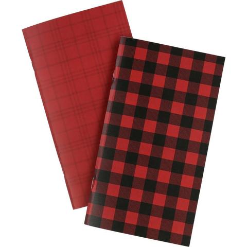 Набор блокнотов  - 11х21 см-Echo Park Traveler's Notebook - Red Buffalo Plaid Daily Calendar- 2 шт