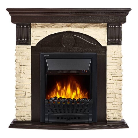 Портал Firelight Torre Classic камень слоновая кость шпон венге