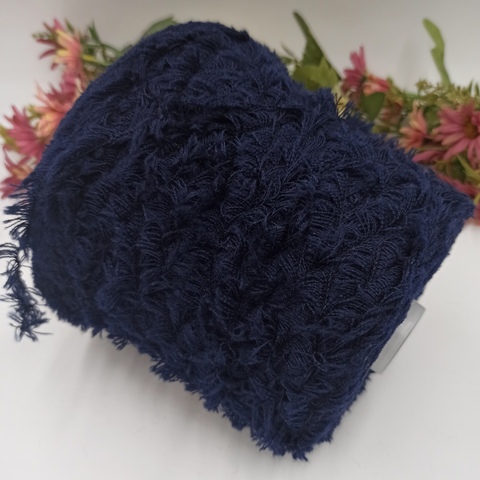 Мех мериносовый Арт Pelliciotta Lana Seta от Pura Lana Italia Темно-синий 010