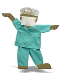 Хирург - Демонстрационный образец. Одежда для кукол, пупсов и мягких игрушек.