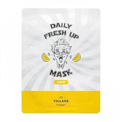 Village 11 Factory Маска для лица тканевая с экстрактом лимона - Daily fresh up mask lemon, 20г