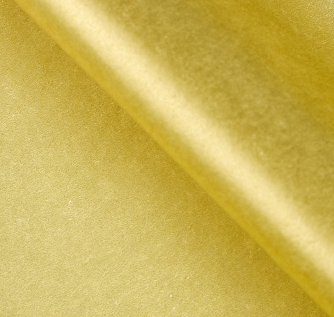 Бумага упаковочная тишью, золотой, 50*66 см, 10 листов
