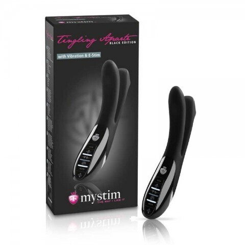 MYSTIM Вибратор с электростимуляцией Tingling Aparte eStim черный