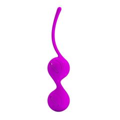 Лиловые вагинальные шарики на сцепке Kegel Tighten Up I - 