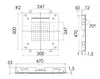 Remer SS357RS50NC Верхний душ потолочный 3реж ? 50см 7цветов SS357RS50NC 12V нерж сталь, шт