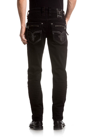 Rock Revival | Джинсы мужские ROWAN A201 ALT STRAIGHT TJ2368A201 сзади