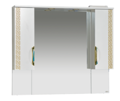 Зеркало-шкаф MISTY Престиж - 105 золотая патина