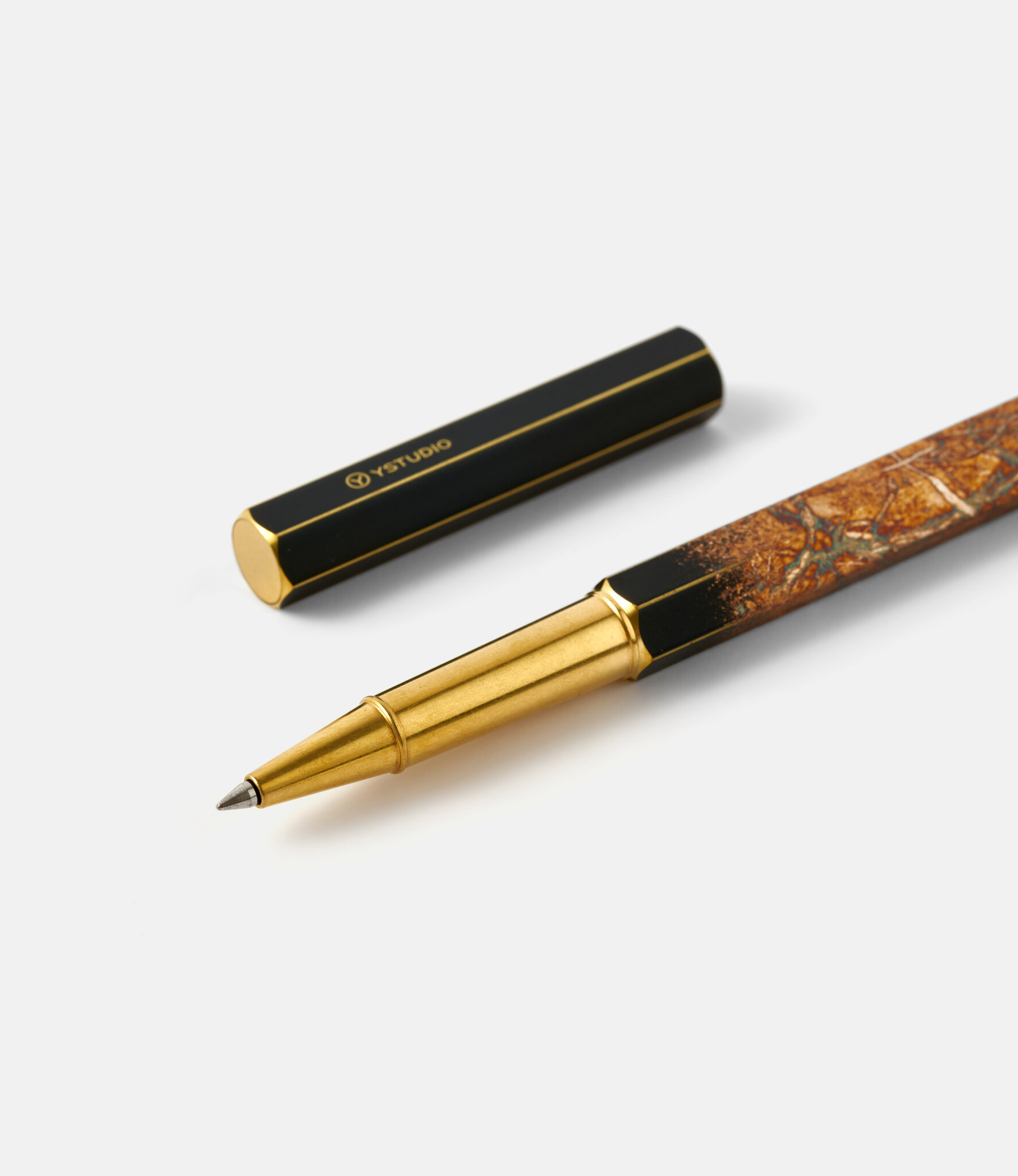 Ystudio Classic Renaissance Yakihaku — ручка с покрытием Унрюхаку