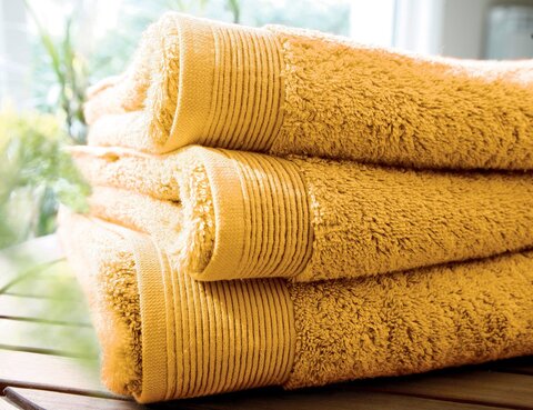 Полотенце 40х60 Blanc des Vosges Uni Curry желтое