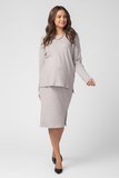 Костюм для беременных 14901 серый меланж