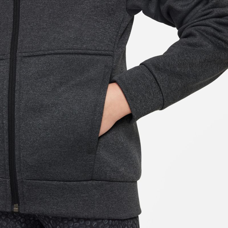 Nike Therma FIT Multi Full Zip Training Hoodie black anthracite white 9 082 Tennis 24.ru