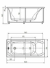 Aquatek ALF150-0000031 Ванна Альфа 150 пустая с фр.экр. (слив слева)