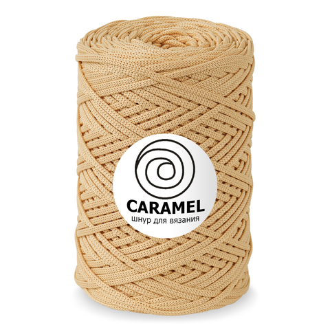 Шнур для вязания Caramel 200 м абрикосовый джем 7640