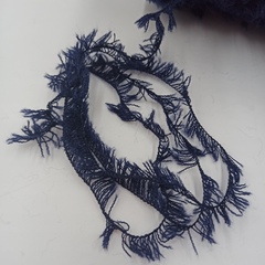 Мех мериносовый Арт Pelliciotta Lana Seta от Pura Lana Italia Темно-синий 010