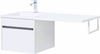 Aquanet 239208 Тумба с раковиной Токио 110 L подвесная 1 ящик цвет белый глянец (239208)