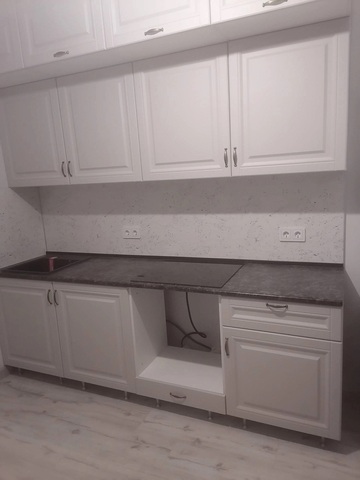 Кухня Престиж 2.4 м браш блю