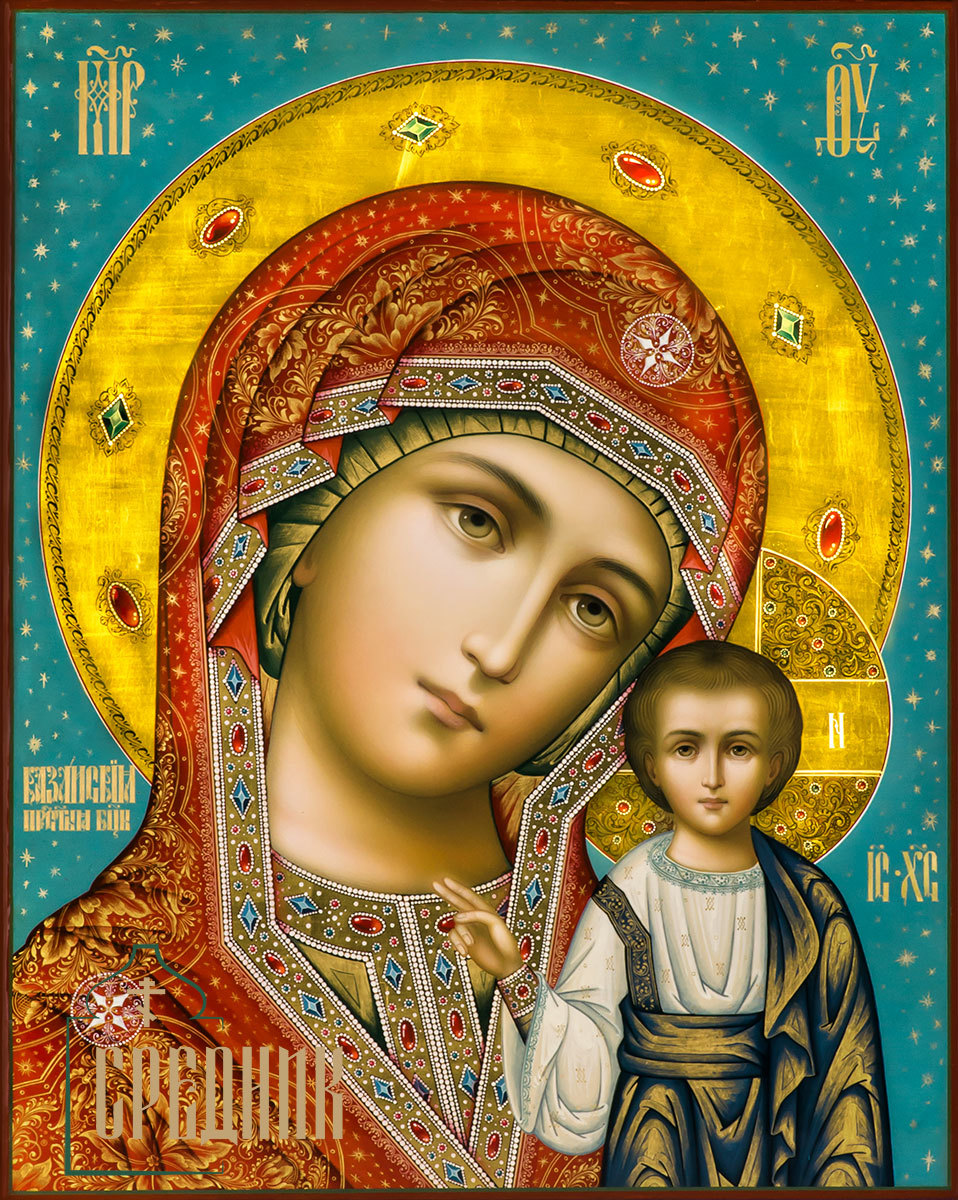 красивое фото иконы казанской божьей матери