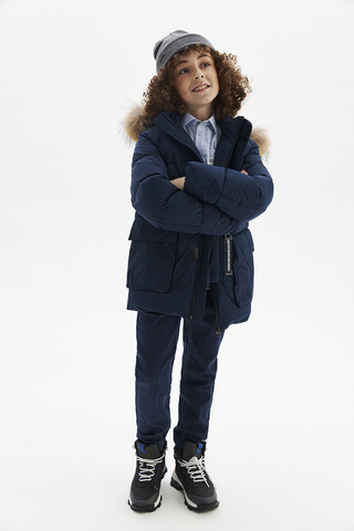 Пуховик с натуральным мехом PULKA