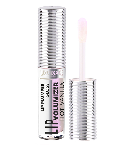 LuxVisage Блеск-плампер для губ LIP volumizer hot vanilla, тон 301,Unicorn 2.9г