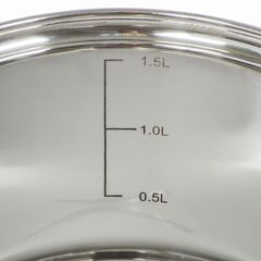 Кастрюля нерж, 1.9 л, с крыш, Daniks, Стандарт-PR, SD-16-2, индукц