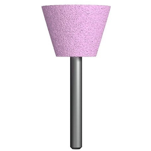 Шарошка абразивная ПРАКТИКА оксид алюминия, трапециевидная 35х25 мм, хвост 6 мм, блистер (641-220)