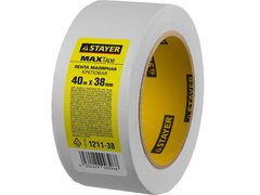STAYER MAXTape 38 мм х 40 м, креповая, малярная лента,Master(1211-38)