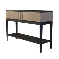 Консоль Иконс (беленый дуб/черный)