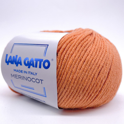 Пряжа Lana Gatto Merinocot 14579 абрикос (уп.10 мотков)