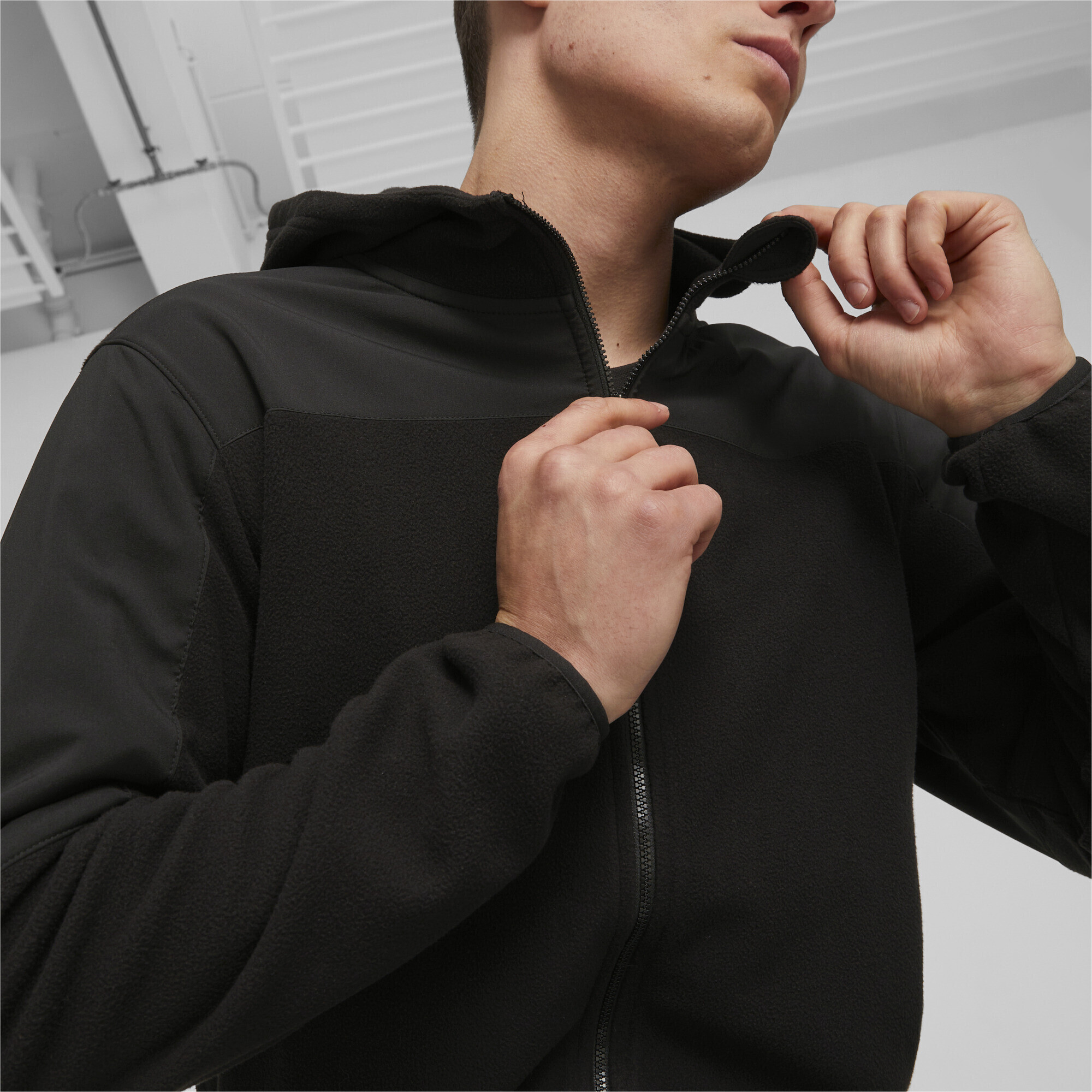 Puma Fit Hybrid Polar Fleece Woven Jacket EHOT Store
