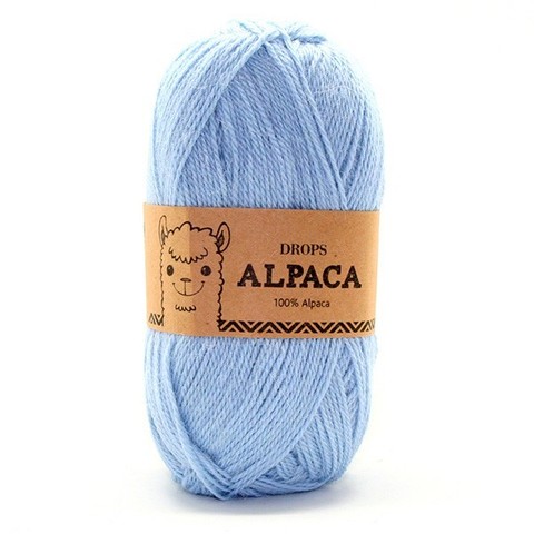 Пряжа Drops Alpaca 6205 светло-голубой