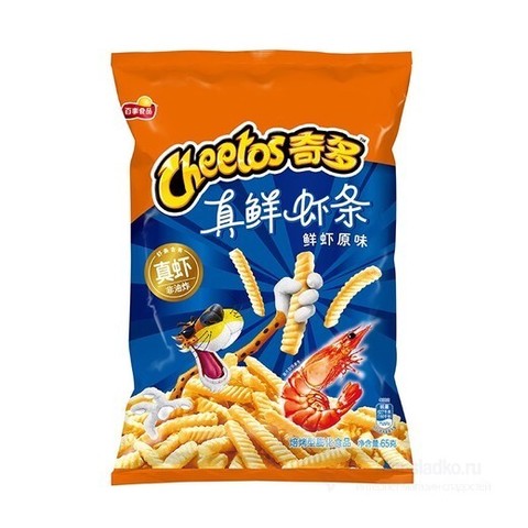 Чипсы Cheetos со вкусом креветок