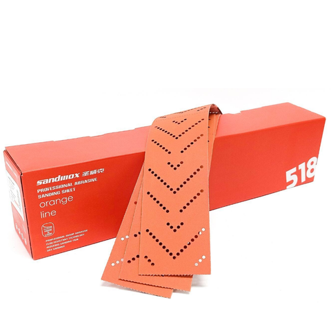 Sandwоx LC Orange Ceramic шлиф. материал на бумажной основе 70*400 мм GRIP P80 MultiHole (цена за 50шт.)