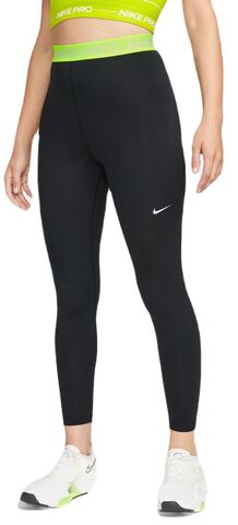 Леггинсы Nike Pro 365 Tight 7/8 Hi Rise - black/volt/white