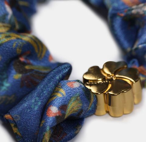 Резинка для волос Mollen Оммаж васильково-синяя