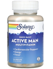 Solaray, Мультивитамины для мужчин Once Daily Active, 90 растительных капсул