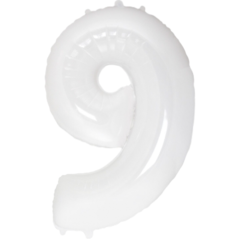 Цифра «9» белая