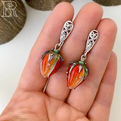 Серьги Физалис