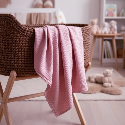 Пеленка муслин "Турецкий розовый"