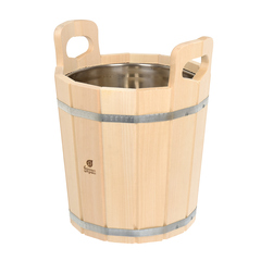 Запарник из липы с нержавеющей вставкой 12 л