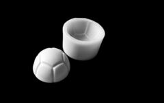 Силиконовый молд Мяч большой 1/2