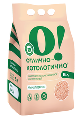 О! Отлично-котологично наполнитель для кошек растительный персик