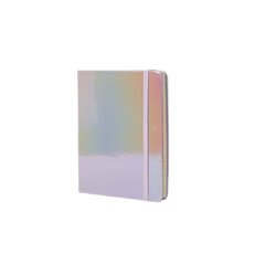 
          Записная книжка, А7, Alingar, 7БЦ, ПВХ (голография), на резинке, клетка, 96 л., "Хамелеон", сиреневый