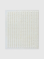 Жемчуг для декора, на клеевой основе, d=3 мм, набор 375 шт., белый