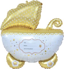 К Фигура, Коляска для малыша, Ванильное золото, 35''/89 см, 1 шт. (В упаковке)