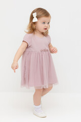платье  для девочки  К 5858/розовый лед